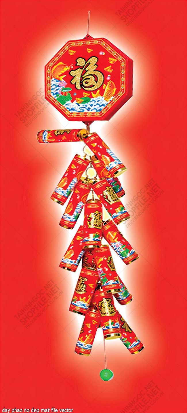 day phao no dep mat file vector